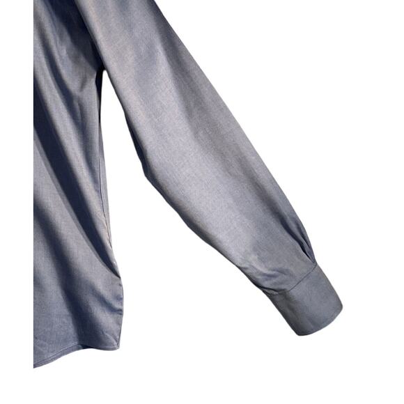 Brooks Brothers Mens Dress Shirt Size 15 4/5 Blue Long Sleeve Regent Button Up - Picture 4 of 6